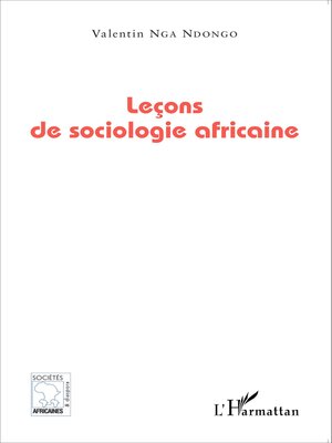 cover image of Leçons de sociologie africaine
